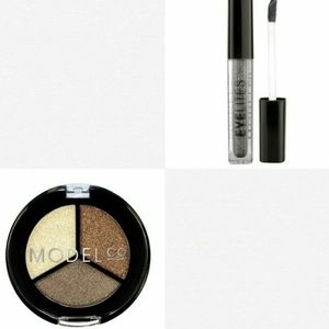 Model Co Metallic eyeshadow trio & liquid eyeshadow